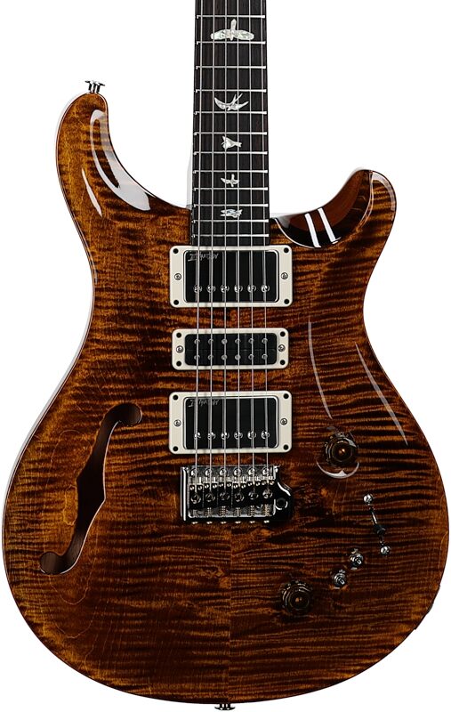 open zoom image for PRS Paul Reed Smith Special Semi-Hollowbody Electric Guitar (with Case), Black Gold, Serial Number 0408467, Body Straight Front