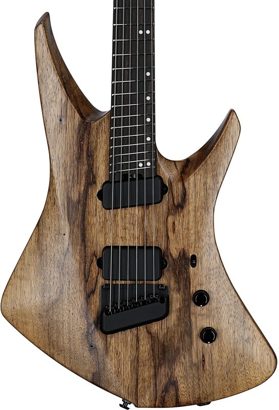 open zoom image for Ernie Ball Music Man Kaizen 6 Electric Guitar (with Case), Black Limba, Ebony Fretboard, Serial Number S12225, Body Straight Front