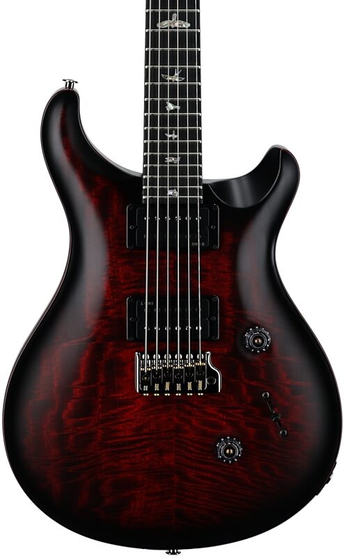 open zoom image for PRS Paul Reed Smith 40th Anniversary Custom 24 Satin Limited Edition Electric Guitar, Fire Smokeburst, Serial Number 0408079, Body Straight Front