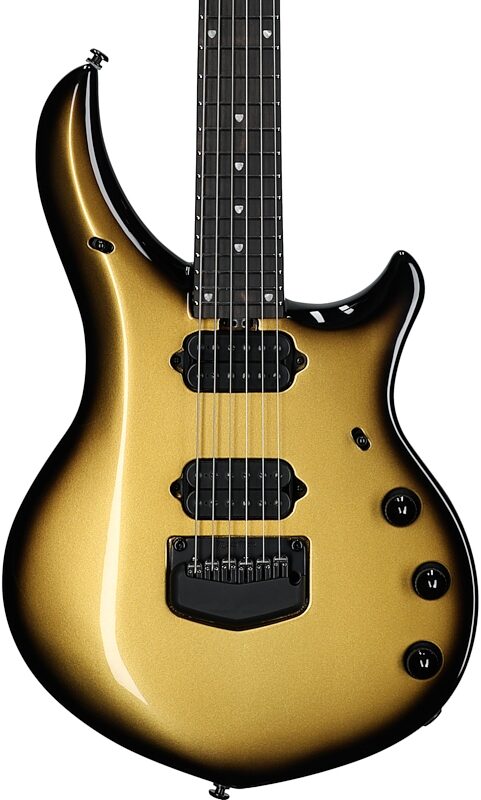 open zoom image for Ernie Ball Music Man Majesty 6 Electric Guitar (with Mono Gig Bag), Gold Eclipse, Serial Number M08758, Body Straight Front