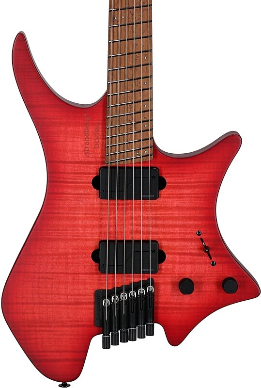 open zoom image for Strandberg Boden Original Series N2.6 Electric Guitar (with Gig Bag), Sunset Coral Burst Satin, Serial Number C2506744, Body Straight Front