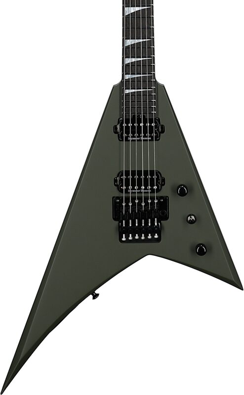 open zoom image for Jackson American Series RR24 Electric Guitar, with Ebony Fingerboard (and Case), Army Drab, Serial Number JAS2501446, Body Straight Front