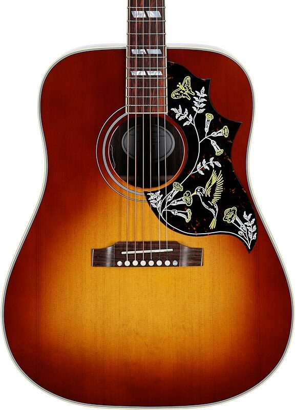 open zoom image for Gibson Hummingbird Standard Rosewood Acoustic-Electric Guitar (with Case), Rosewood Burst, Serial Number 20985040, Body Straight Front