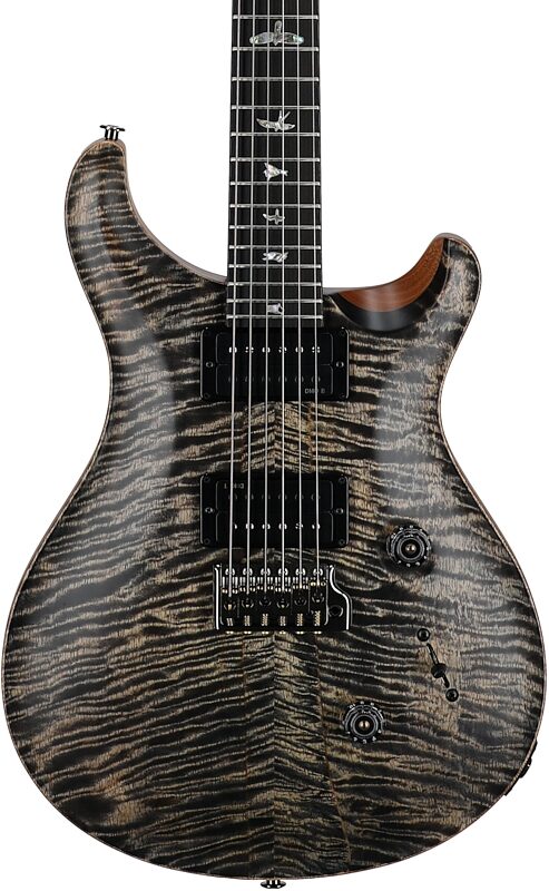 open zoom image for PRS Paul Reed Smith 40th Anniversary Custom 24 Satin Limited Edition Electric Guitar, Charcoal, Serial Number 0415060, Body Straight Front