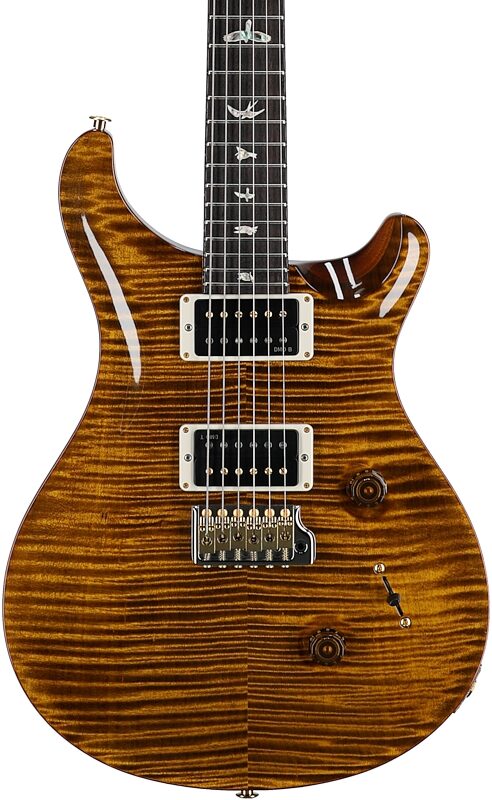 open zoom image for PRS Paul Reed Smith Custom 24 10-Top Electric Guitar with Case, Black Gold, Serial Number 0407459, Body Straight Front