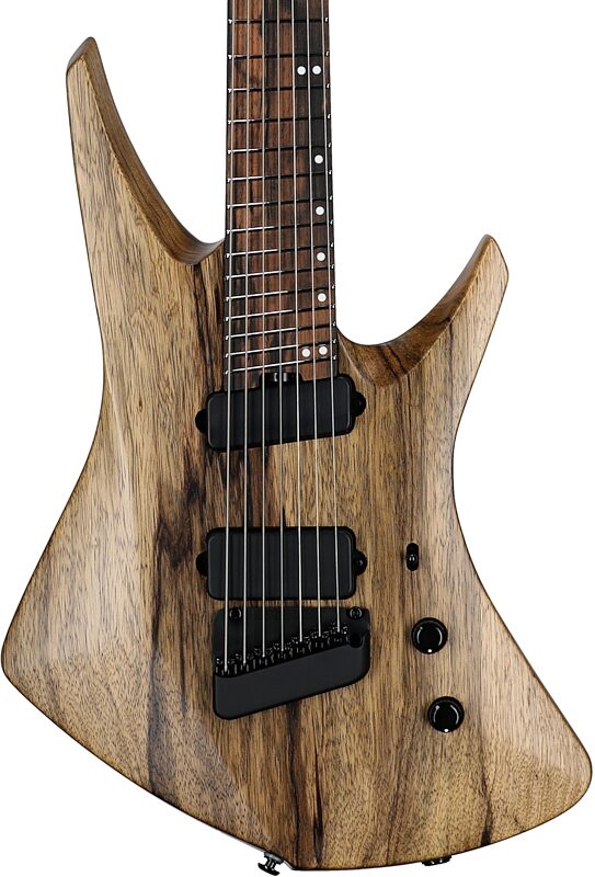 open zoom image for Ernie Ball Music Man Kaizen 7 Electric Guitar (with Case), Black Limba, Ebony Fretboard, Serial Number S12424, Body Straight Front