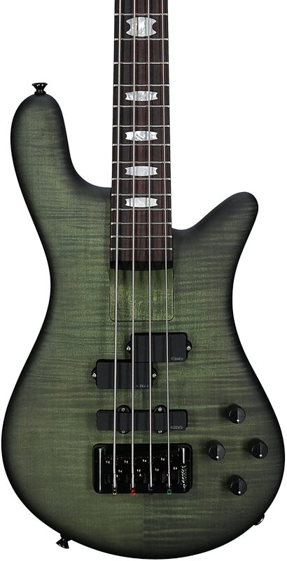 open zoom image for Spector Euro4 LX Bolt-On Bass Guitar (with Gig Bag), Haunted Moss Matte, Serial Number ]C121NB23267, Body Straight Front