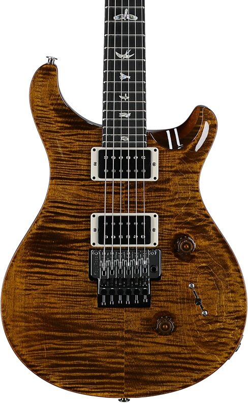 open zoom image for PRS Paul Reed Smith SE Custom 24 Electric Guitar with Floyd Rose (with Gig Bag), Black Gold, Serial Number 0410323, Body Straight Front