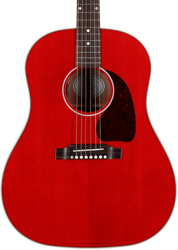 open zoom image for Gibson J-45 Standard Acoustic-Electric Guitar (with Case), Cherry, Serial Number 21775110, Body Straight Front