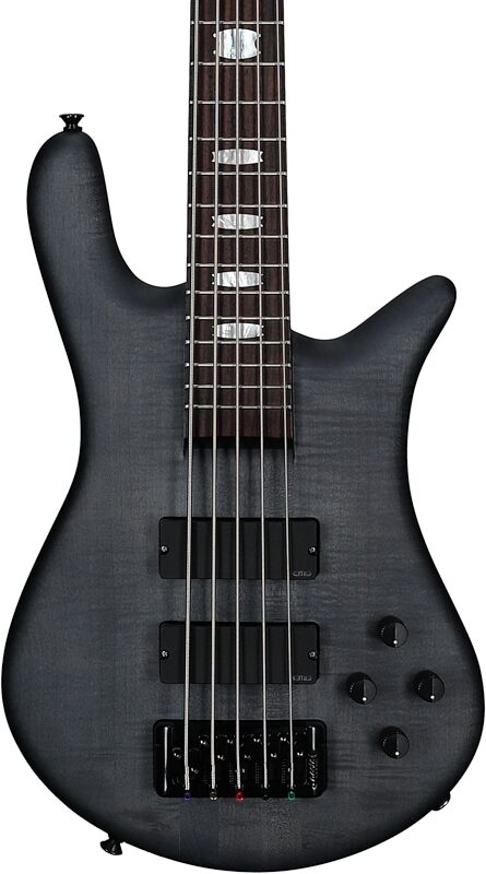 open zoom image for Spector Euro5 LX Electric Bass, 5-String (with Gig Bag), Black Stain Matte, Serial Number ]C121NB23054, Body Straight Front