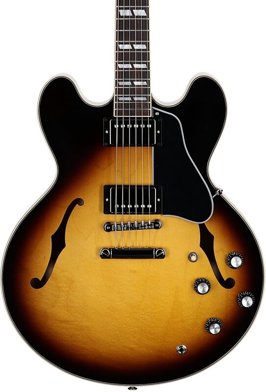 open zoom image for Gibson ES-345 Electric Guitar (with Case), Vintage Burst, Serial Number 230150237, Body Straight Front