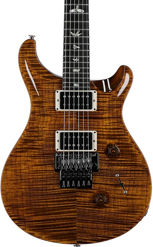 open zoom image for PRS Paul Reed Smith Custom 24 Floyd 10-Top Electric Guitar (with Case), Black Gold, Serial Number 0404571, Body Straight Front