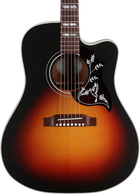 open zoom image for Gibson Hummingbird Studio EC Acoustic-Electric Guitar (with Case), Tri-Burst Satin, Serial Number 22885043, Body Straight Front
