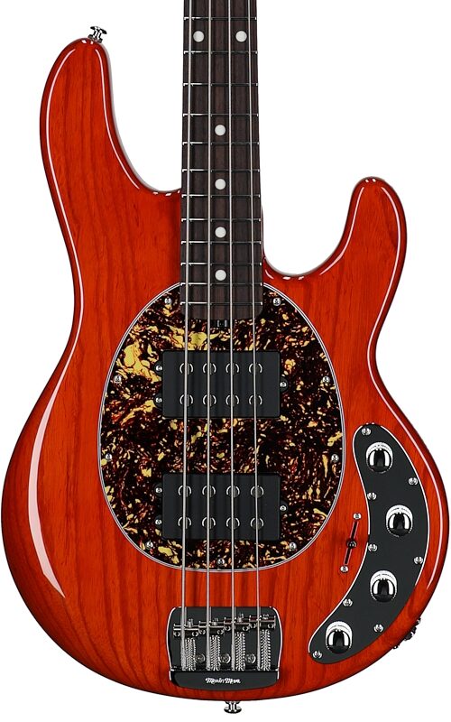 open zoom image for Ernie Ball Music Man StingRay Special HH Electric Bass (with Case), Translucent Orange, Rosewood Fretboard, Serial Number K10317, Body Straight Front