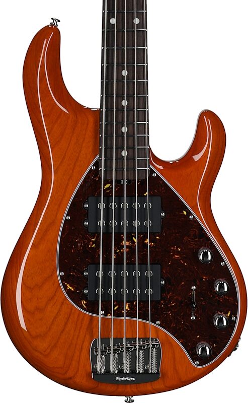 open zoom image for Ernie Ball Music Man StingRay 5 Special HH Electric Bass (with Case), Translucent Orange, Rosewood Fretboard, Serial Number K10330, Body Straight Front