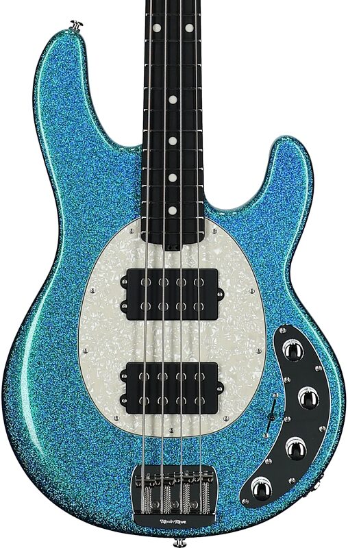 open zoom image for Ernie Ball Music Man StingRay Special HH Electric Bass (with Case), Anomalous Green, Ebony Fretboard, Serial Number K11696, Body Straight Front