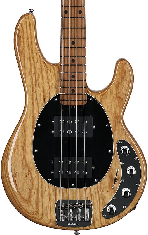 open zoom image for Ernie Ball Music Man StingRay Special HH Electric Bass (with Case), Classic Natural, Roasted Maple Fretboard, Serial Number K11372, Body Straight Front