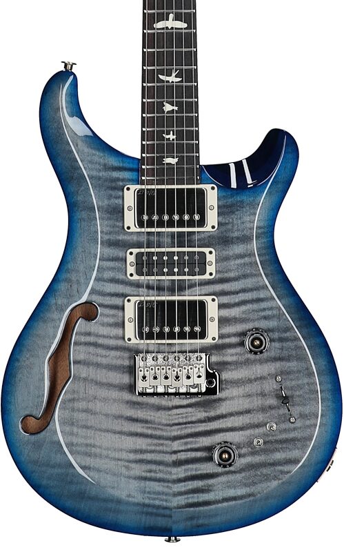 open zoom image for PRS Paul Reed Smith S2 Special Semi-Hollow Electric Guitar (with Gig Bag), Faded Gray Black Blue Burst, Serial Number S2085401, Body Straight Front