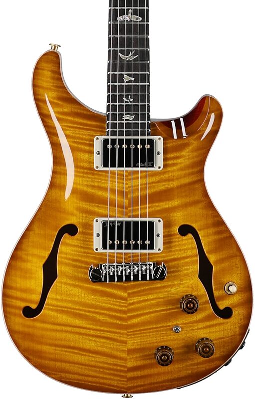 open zoom image for PRS Paul Reed Smith Hollowbody II 10-Top Electric Guitar (with Case), McCarty Sunburst, Serial Number 0419557, Body Straight Front