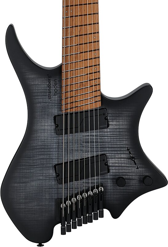 open zoom image for Strandberg Boden Original Series N2.8 Electric Guitar, 8-String, Black Denim Burst Satin, Serial Number C2508391, Body Straight Front