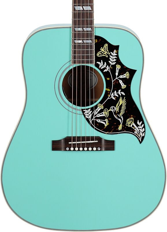 open zoom image for Gibson Hummingbird Standard Acoustic-Electric Guitar (with Case), Southwest Turquoise, Serial Number 20266034, Body Straight Front