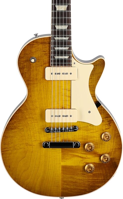 open zoom image for Heritage Standard II Collection H-150 P-90 Electric Guitar (with Case), Dirty Lemon Burst, Serial Number 1260584, Body Straight Front