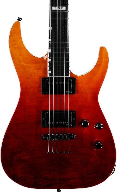 open zoom image for ESP EII Horizon NTII Electric Guitar (with Case), Tiger Eye Amber, B-Stock, Serial Number ES8605253, Body Straight Front