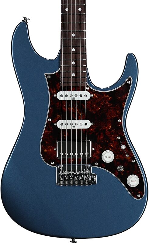 open zoom image for Ibanez AZ2204N Prestige Electric Guitar (with Case), Prussian Blue Metal, Serial Number 210002F2525312, Body Straight Front