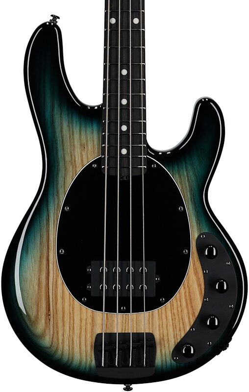 open zoom image for Ernie Ball Music Man StingRay Special Electric Bass (with Case), Mean Blue Burst, Ebony Fretboard, Serial Number K06020, Body Straight Front