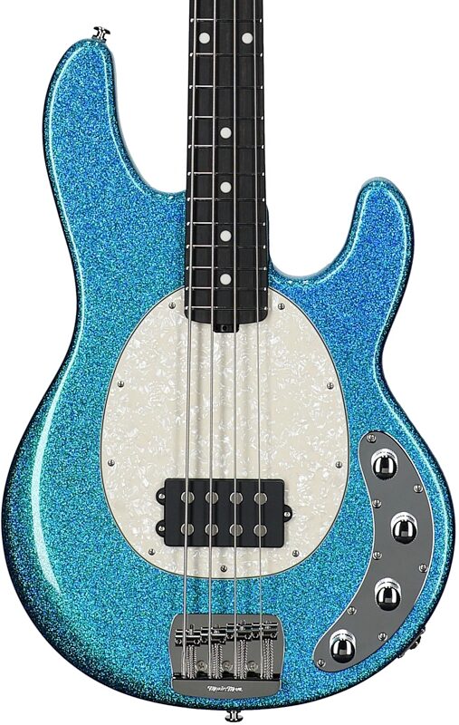 open zoom image for Ernie Ball Music Man StingRay Special Electric Bass (with Case), Anomalous Green, Ebony Fretboard, Serial Number k11758, Body Straight Front