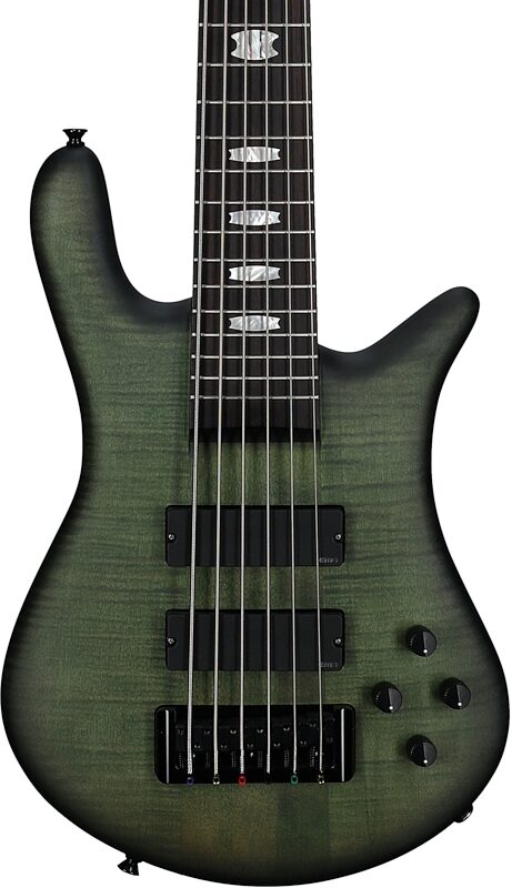 open zoom image for Spector Euro 6 LX Bass Guitar, 6-String (with Gig Bag), Haunted Moss Matte, Serial Number ]C1 NB23150, Body Straight Front