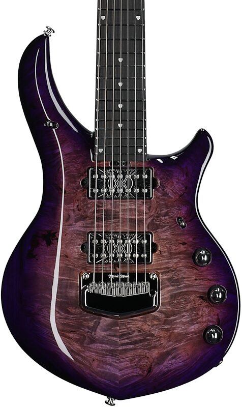 open zoom image for Ernie Ball Music Man Majesty 7 Electric Guitar, 7-String (with Case), Wolf's Bane, Serial Number M021945, Body Straight Front