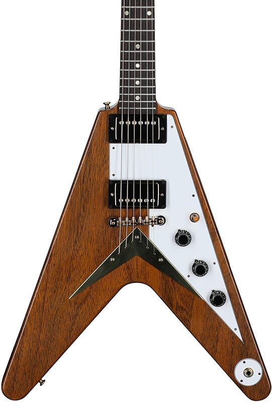 open zoom image for Gibson Custom Shop 1958 Mahogany Flying V Reissue Electric Guitar (with Case), New, Serial Number 86234, Body Straight Front