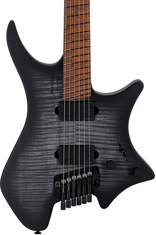 open zoom image for Strandberg Boden Prog NX 6 Electric Guitar (with Gig Bag), Black Denim Burst Satin, Serial Number C2513740, Body Straight Front