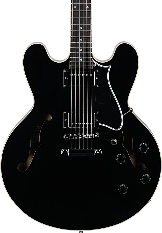 open zoom image for Heritage Standard H-535 Semi-Hollowbody Electric Guitar (with Case), Ebony, Serial Number 1260833, Body Straight Front