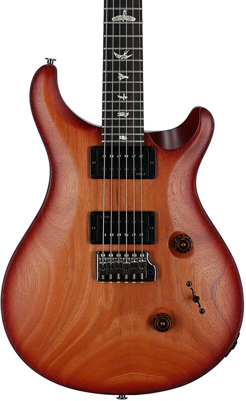 open zoom image for PRS Paul Reed Smith Satin Standard 24 Electric Guitar, Dark Cherry Sunburst, with Gig Bag, Serial Number 0427252, Body Straight Front