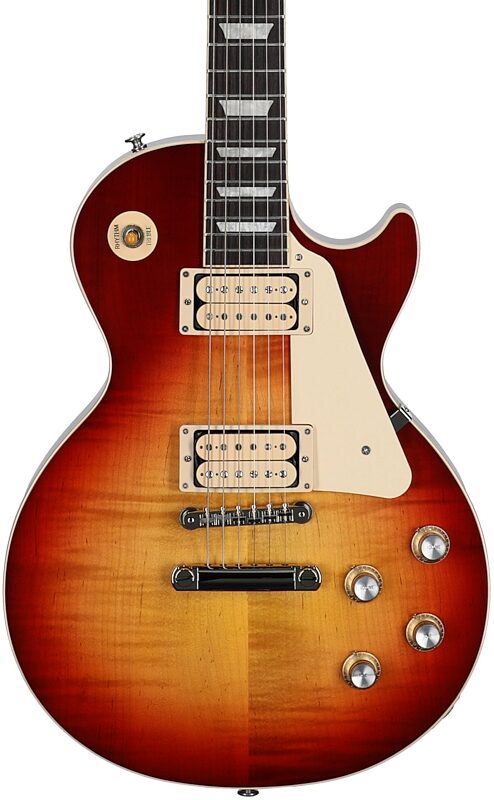 open zoom image for Gibson Limited Edition Les Paul Standard '60s Double Trouble Electric Guitar, Vintage Bourbon, Serial Number 221050060, Body Straight Front