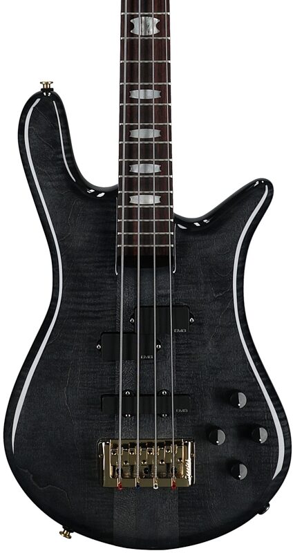 open zoom image for Spector Euro 4 Doug Wimbish Signature Model Electric Bass, Black Stain Gloss, Serial Number ]C121NB24160, Body Straight Front