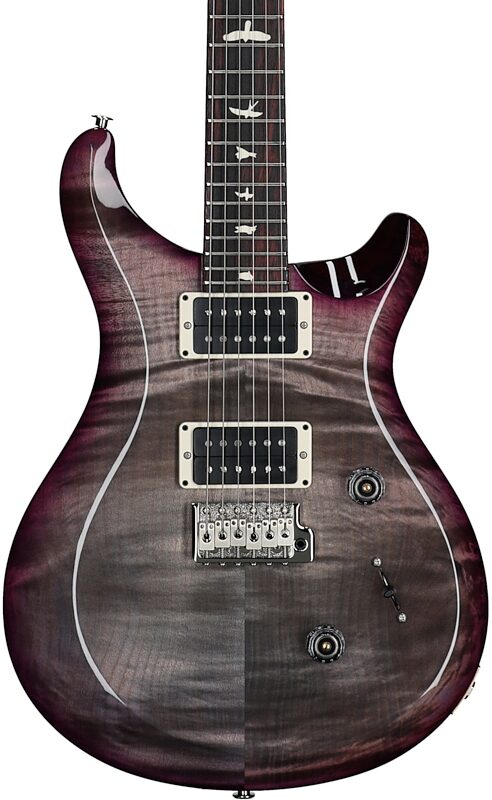 open zoom image for PRS Paul Reed Smith S2 Custom 24 Gloss Pattern Thin Electric Guitar (with Gig Bag), Faded Gray Black Blue Smokeburst, Serial Number S2088347, Body Straight Front