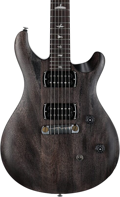 open zoom image for PRS Paul Reed Smith SE CE24 Standard Stoptail Electric Guitar (with Gig Bag), Satin Charcoal, Body Straight Front