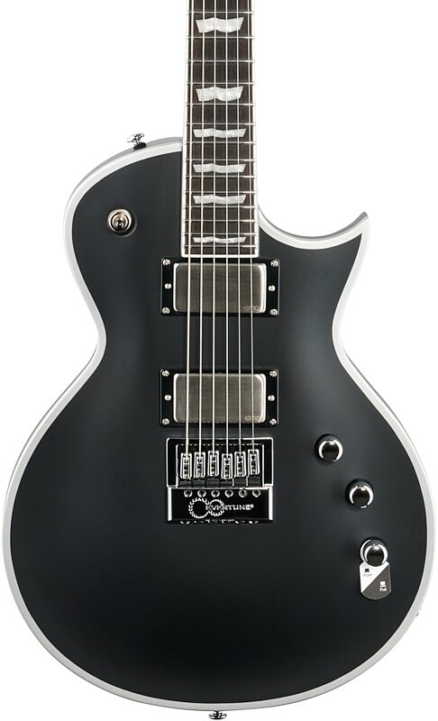 open zoom image for ESP LTD EC-1000 EverTune BB Electric Guitar, Black Satin, Body Straight Front
