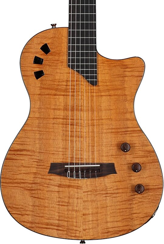 open zoom image for Cordoba Stage Thinbody Classical Acoustic-Electric Guitar, Amber, Body Straight Front