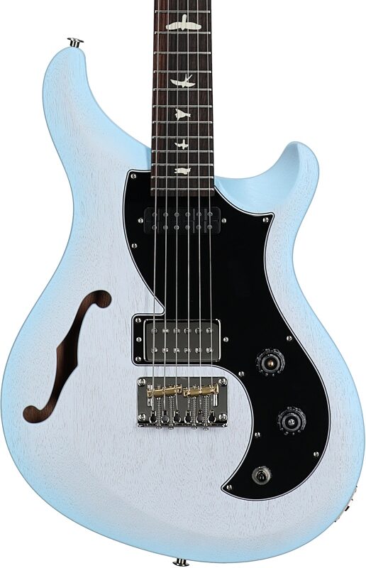 open zoom image for PRS Paul Reed Smith S2 Vela Semi-Hollowbody Electric Guitrar, Satin Cloud Burst, Body Straight Front