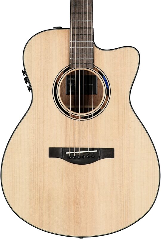 open zoom image for Yamaha TAS1 C Transacoustic Concert Acoustic-Electric Guitar (with Gig Bag), Natural, Body Straight Front