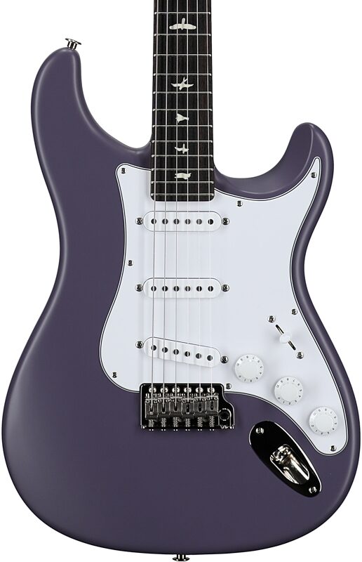 open zoom image for PRS Paul Reed Smith John Mayer Silver Sky Satin Electric Guitar (with Gig Bag), Black Plum, Body Straight Front