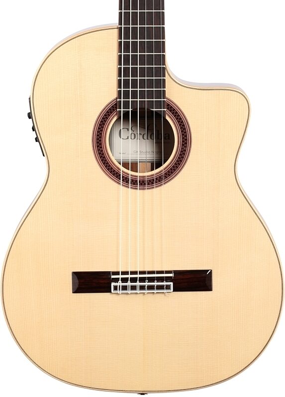 open zoom image for Cordoba GK Studio Negra Flamenco Classical Acoustic-Electric Guitar, Open Box (Very Good), Body Straight Front