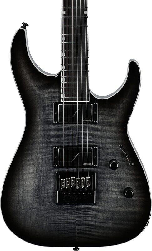 open zoom image for ESP LTD MH-1000 EverTune Electric Guitar, Charcoal Burst, Body Straight Front