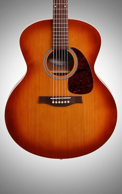 open zoom image for Seagull Entourage Rustic Mini Jumbo Acoustic Guitar, New, Body Straight Front