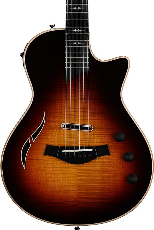 open zoom image for Taylor T5z Pro Armrest Electric Guitar (with Case), Tobacco Sunburst, Body Straight Front