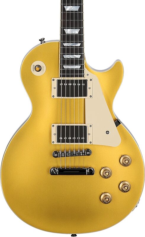 open zoom image for Epiphone Inspired by Gibson Custom 1957 Les Paul Goldtop Reissue Electric Guitar (with Case), New, Body Straight Front